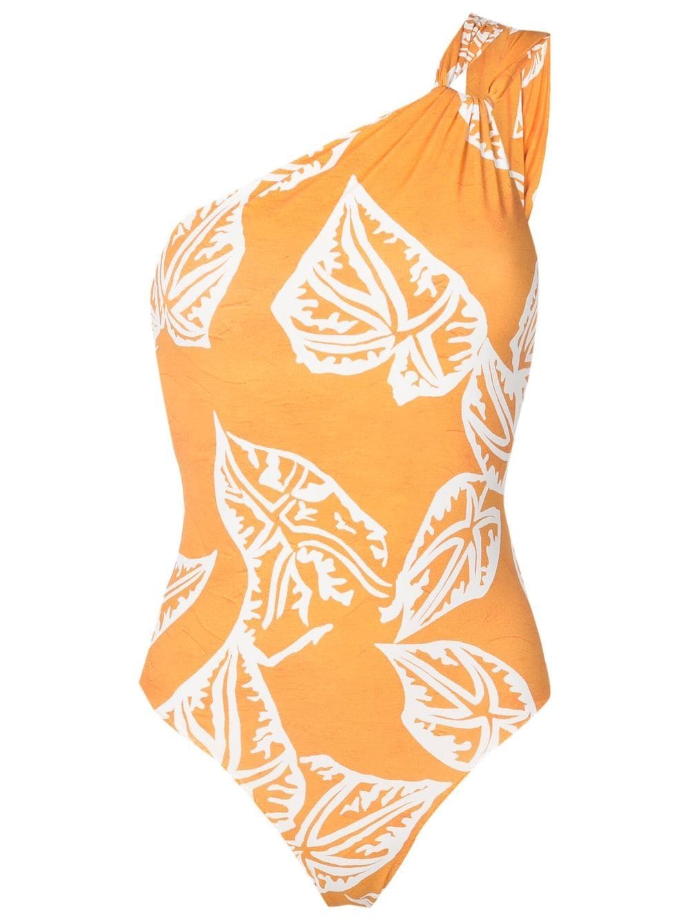 Clube Bossa asymmetric graphic-print swimsuit - Orange von Clube Bossa