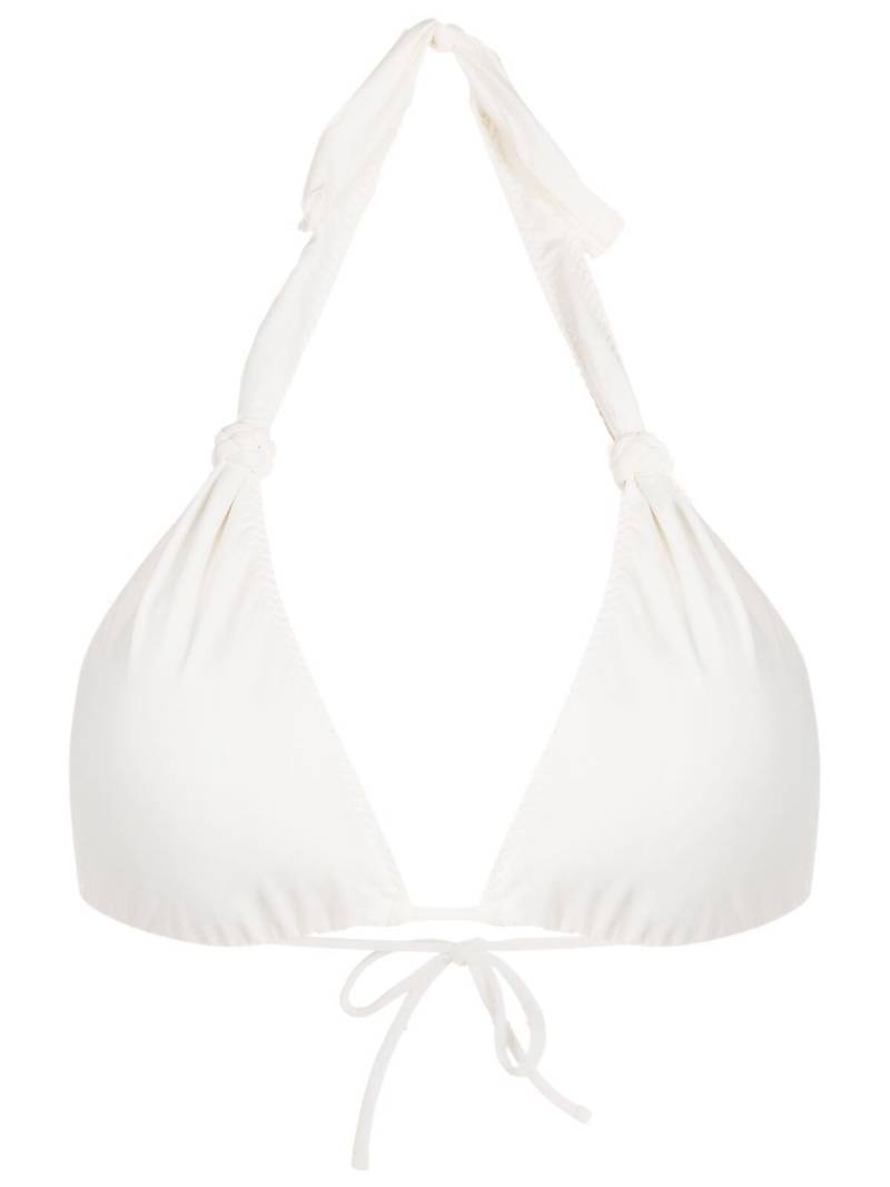 Clube Bossa halterneck bikini top - White von Clube Bossa