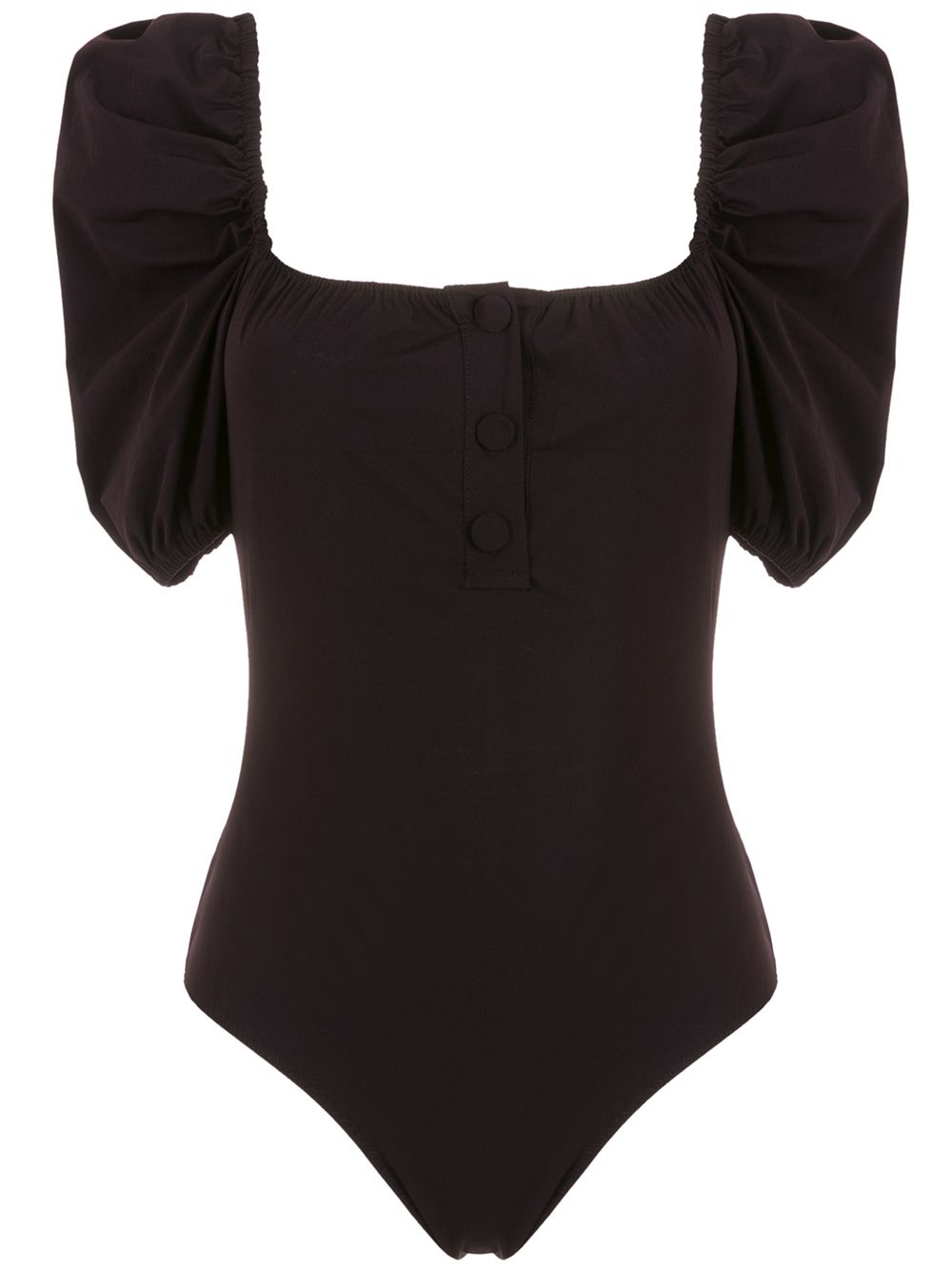 Clube Bossa puff sleeve swimsuit - Black von Clube Bossa