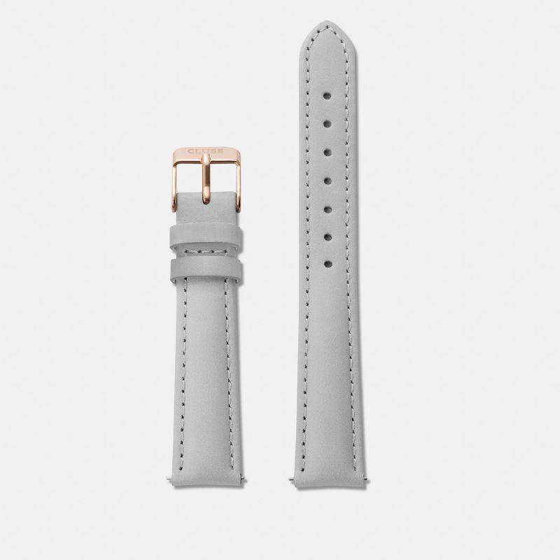 Cluse CLS319 CS1408101027 Strap 16 mm Leather, Grey/ Rose Gold von Cluse