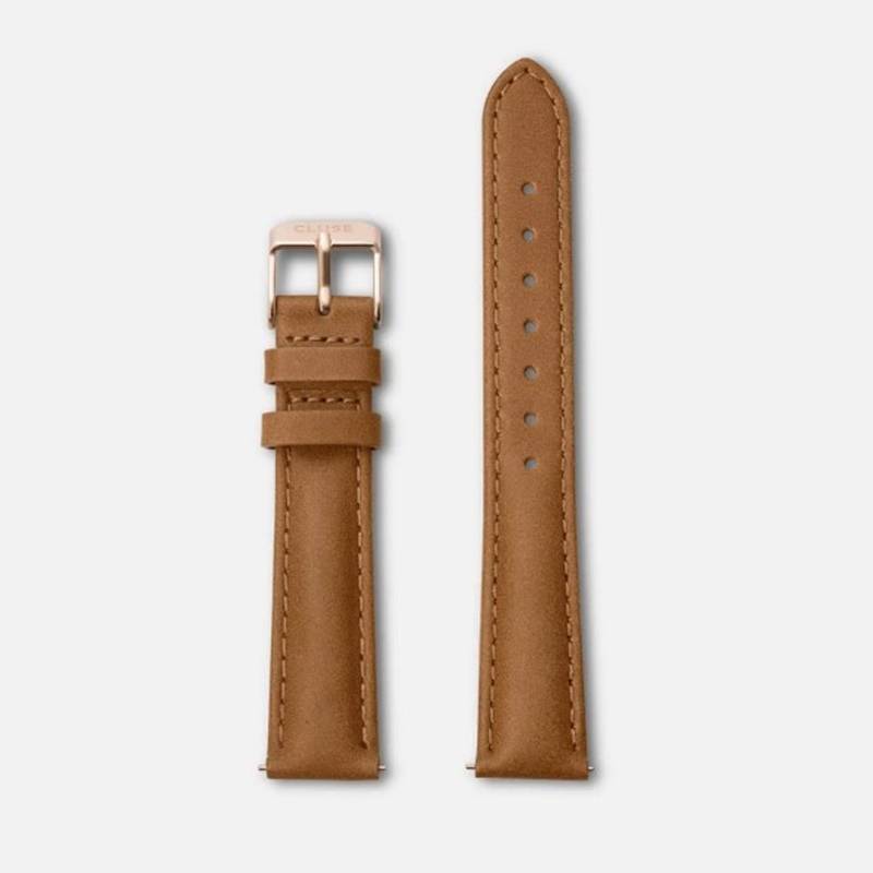 Cluse CS1408101025 Leather Caramel Watch Strap 16 mm von Cluse