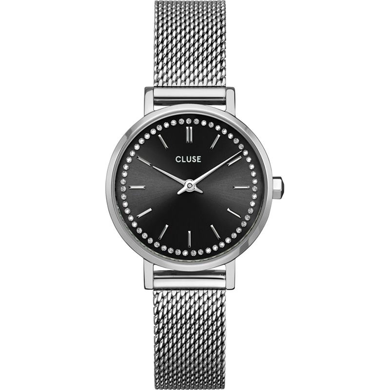 Cluse CW10502 Boho Chic Petite Mesh Crystals Black/Silver Cluse CW10502 Boho Chic Petite Mesh Crystals Black/Silver von Cluse