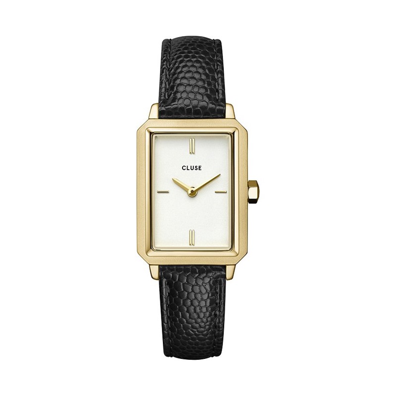 Cluse CW11504 Fluette Leather Black Lizard, Gold Colour Cluse CW11504 Fluette Leather Black Lizard, Gold Colour von Cluse