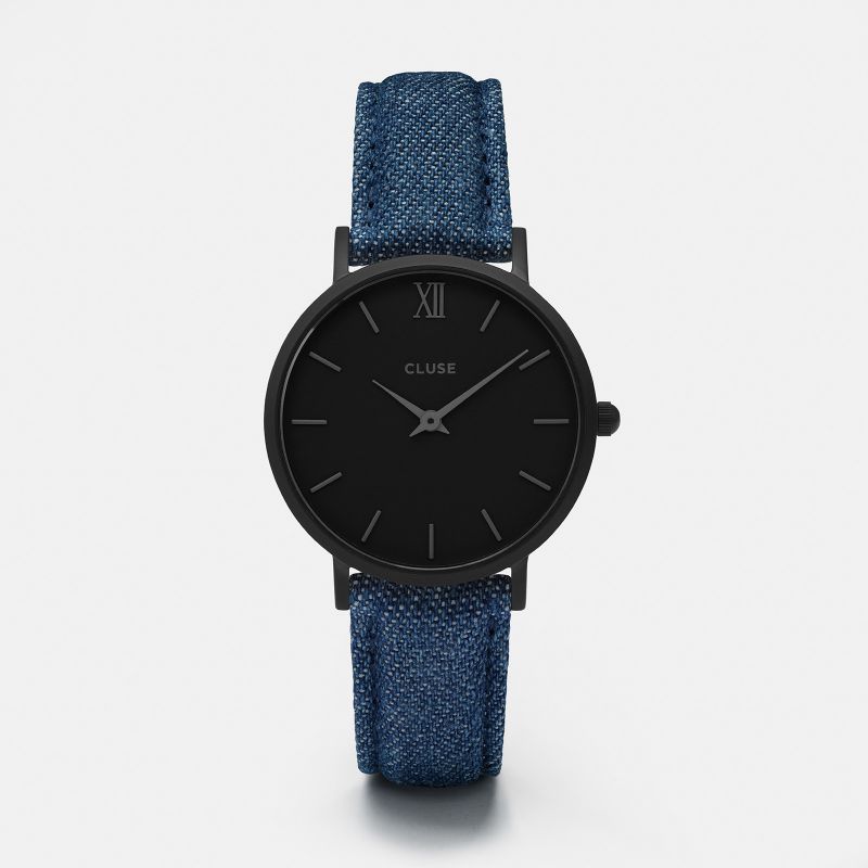 Cluse Minuit Full Black/Denim CL30031 von Cluse