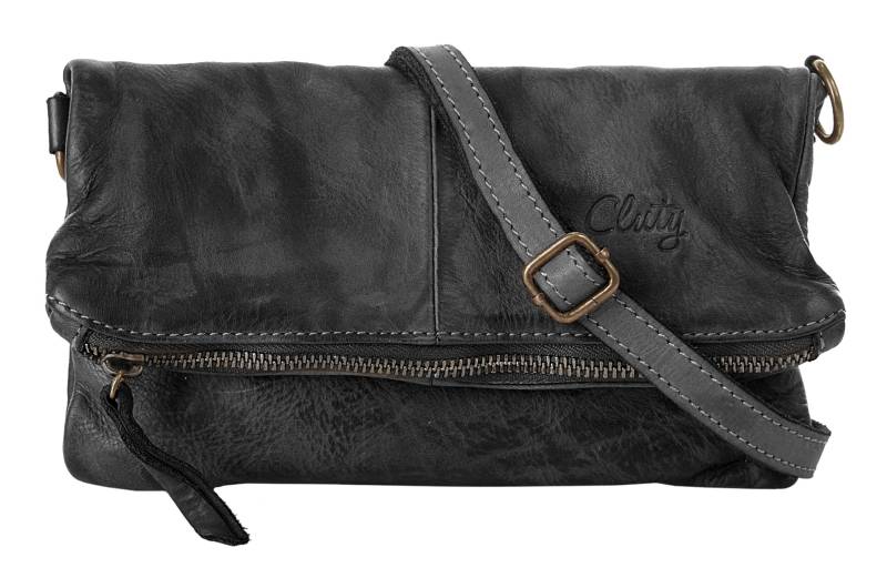 Cluty Abendtasche, echt Leder, Made in Italy von Cluty