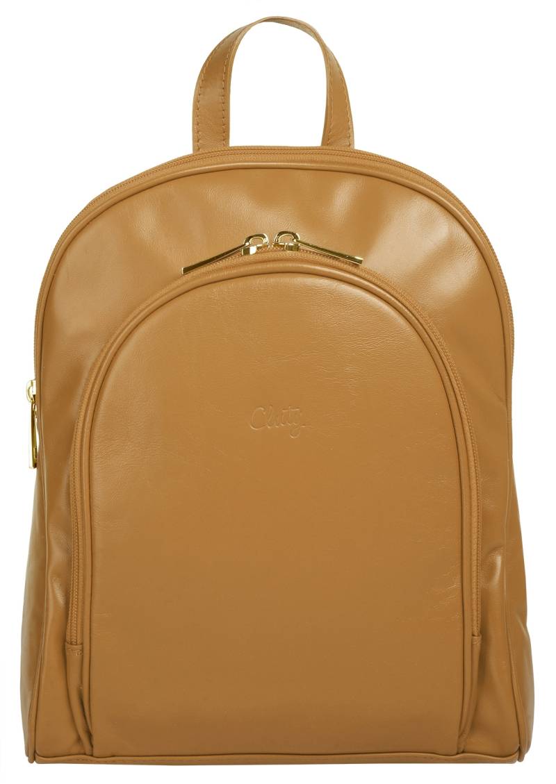 Cluty Cityrucksack, echt Leder, Made in Italy von Cluty