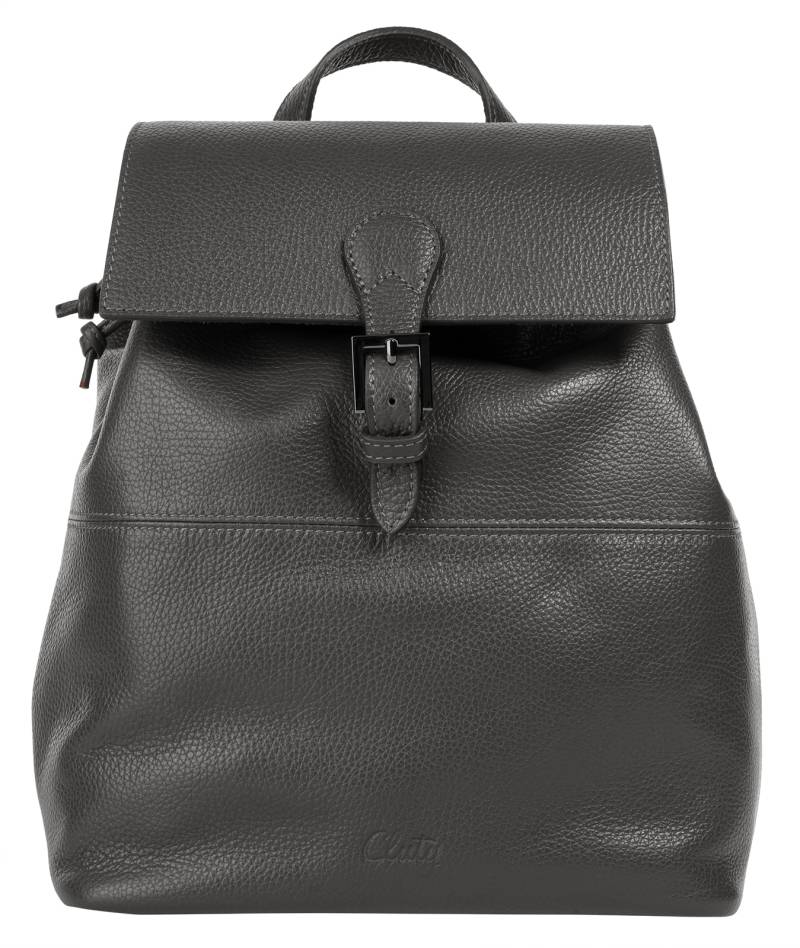 Cluty Cityrucksack, echt Leder, Made in Italy von Cluty