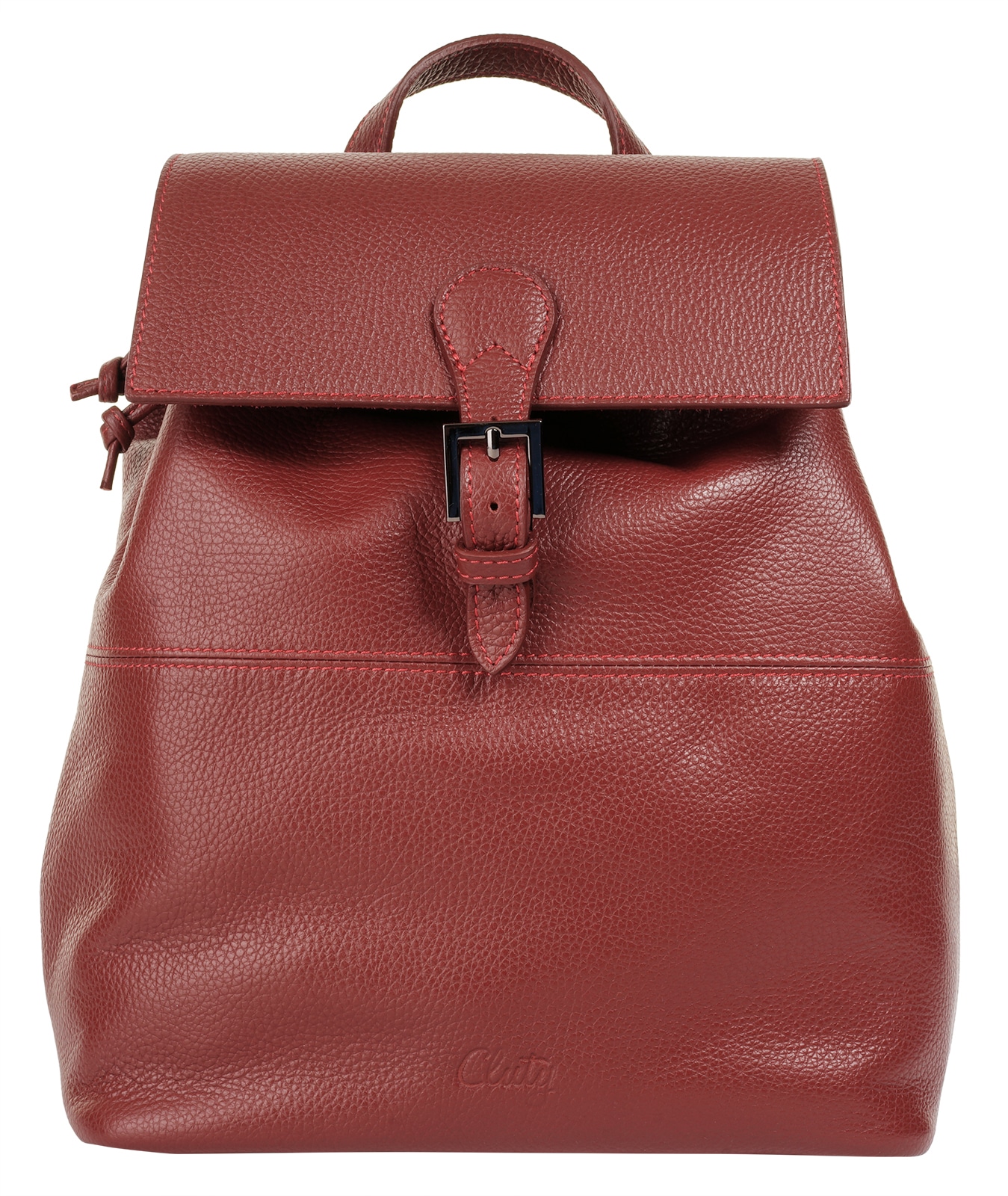 Cluty Cityrucksack, echt Leder, Made in Italy von Cluty