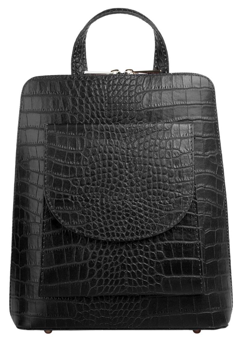 Cluty Cityrucksack, echt Leder, Made in Italy von Cluty