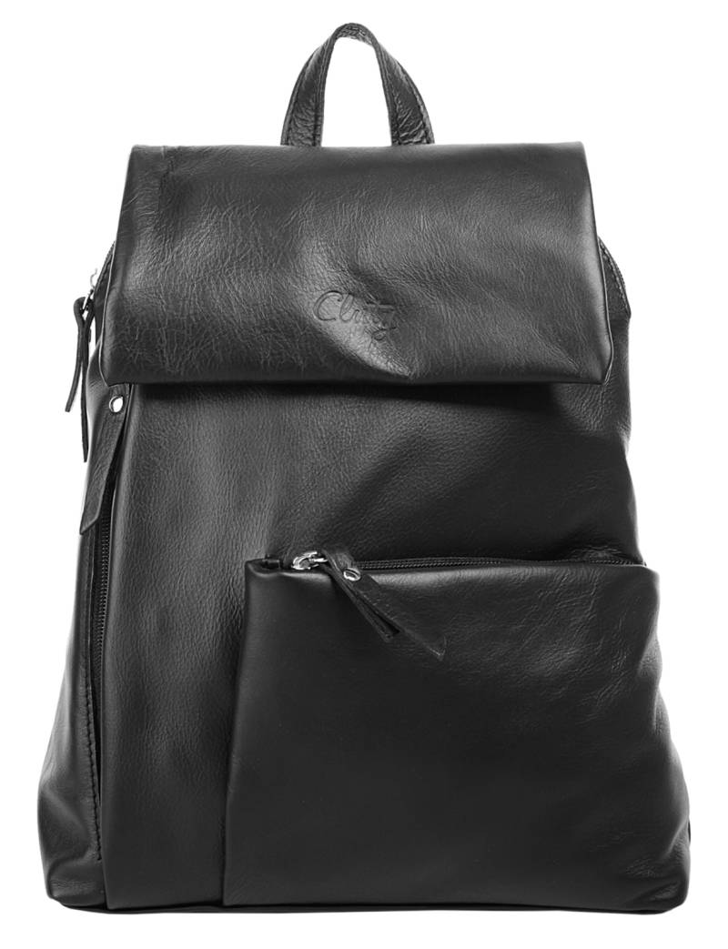 Cluty Cityrucksack, echt Leder, Made in Italy von Cluty