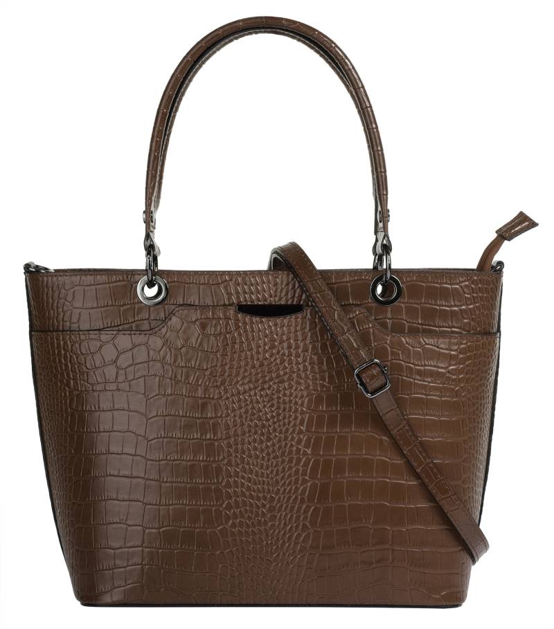 Cluty Henkeltasche, echt Leder, Made in Italy von Cluty