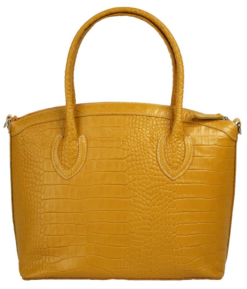 Cluty Henkeltasche, echt Leder, Made in Italy von Cluty