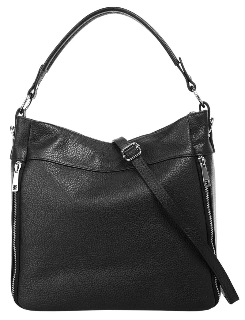 Cluty Henkeltasche, echt Leder, Made in Italy von Cluty