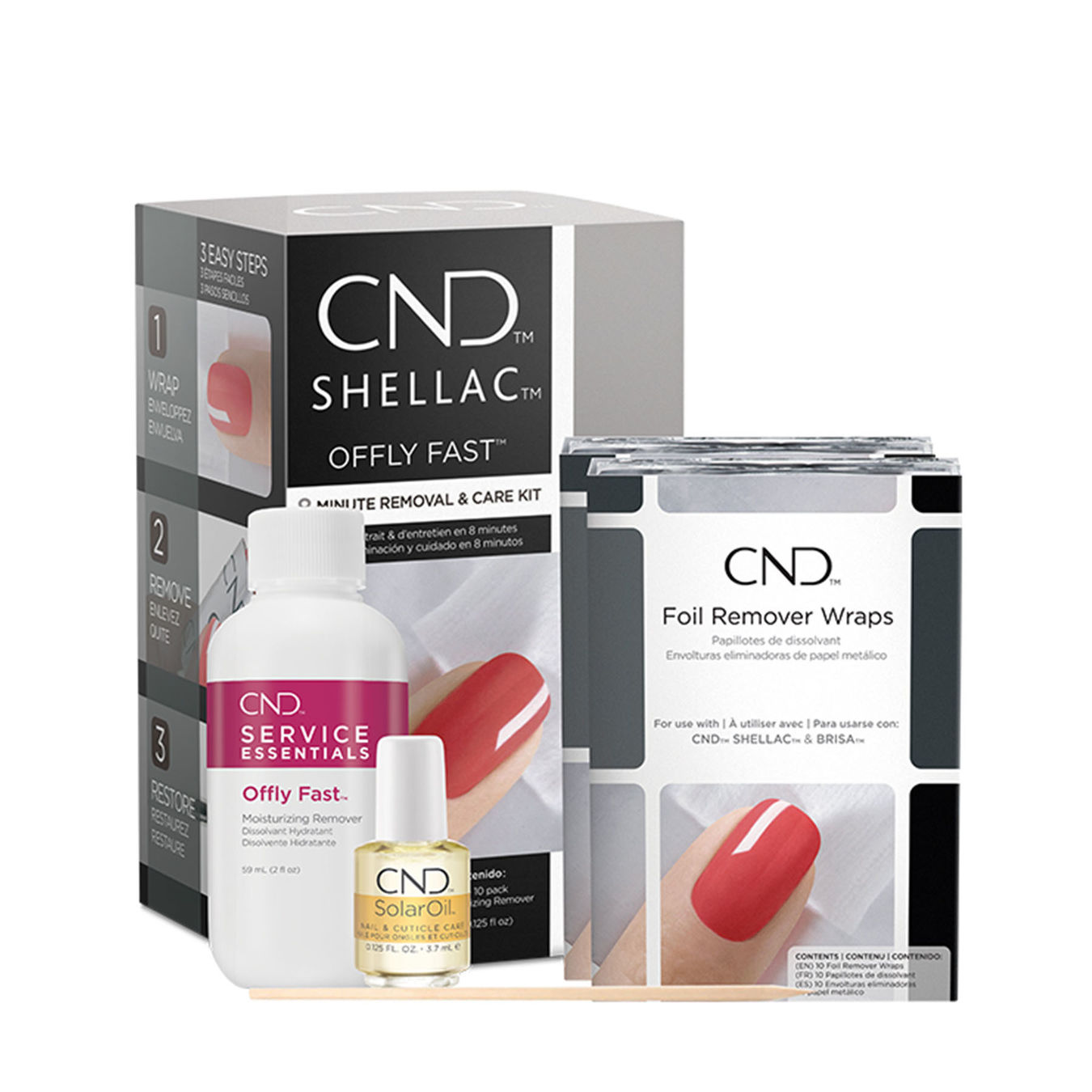 CND SHELLAC Offly Fast Removal & Care Set 4ST von Cnd