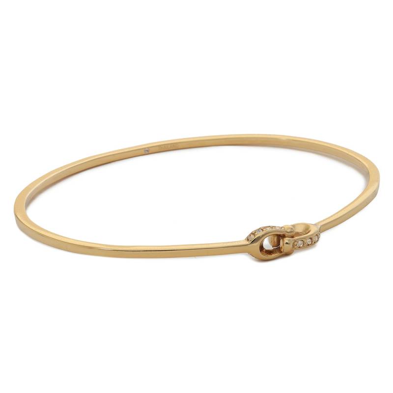 Armband Coach Interlock Pave C Bangle Bracelet 37440615GLD710 Goldfarben von Coach