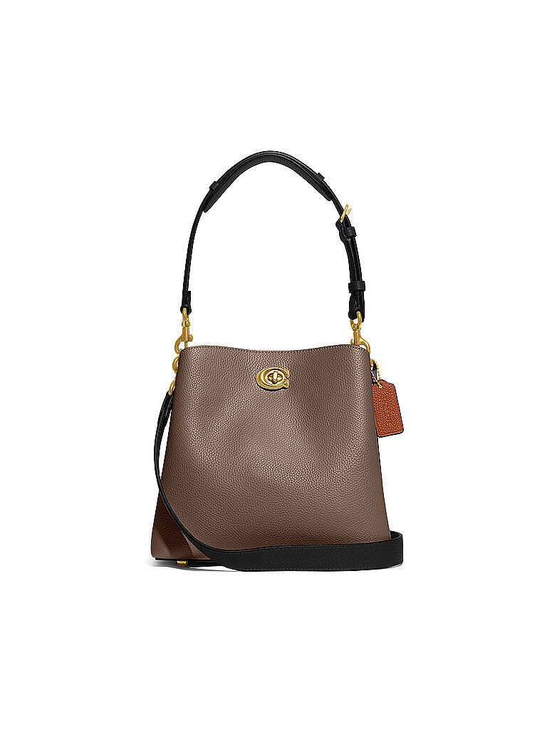 COACH Ledertasche - Bucket Bag WILLOW grau von Coach