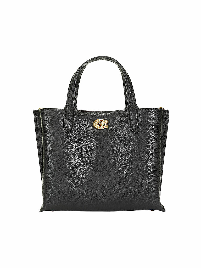 COACH Ledertasche - Mini Tote Bag WILLOW TOTE 24 schwarz von Coach