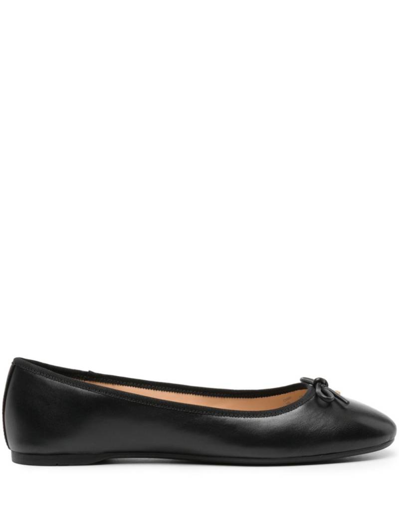 Coach Abigail leather ballerina shoes - Black von Coach