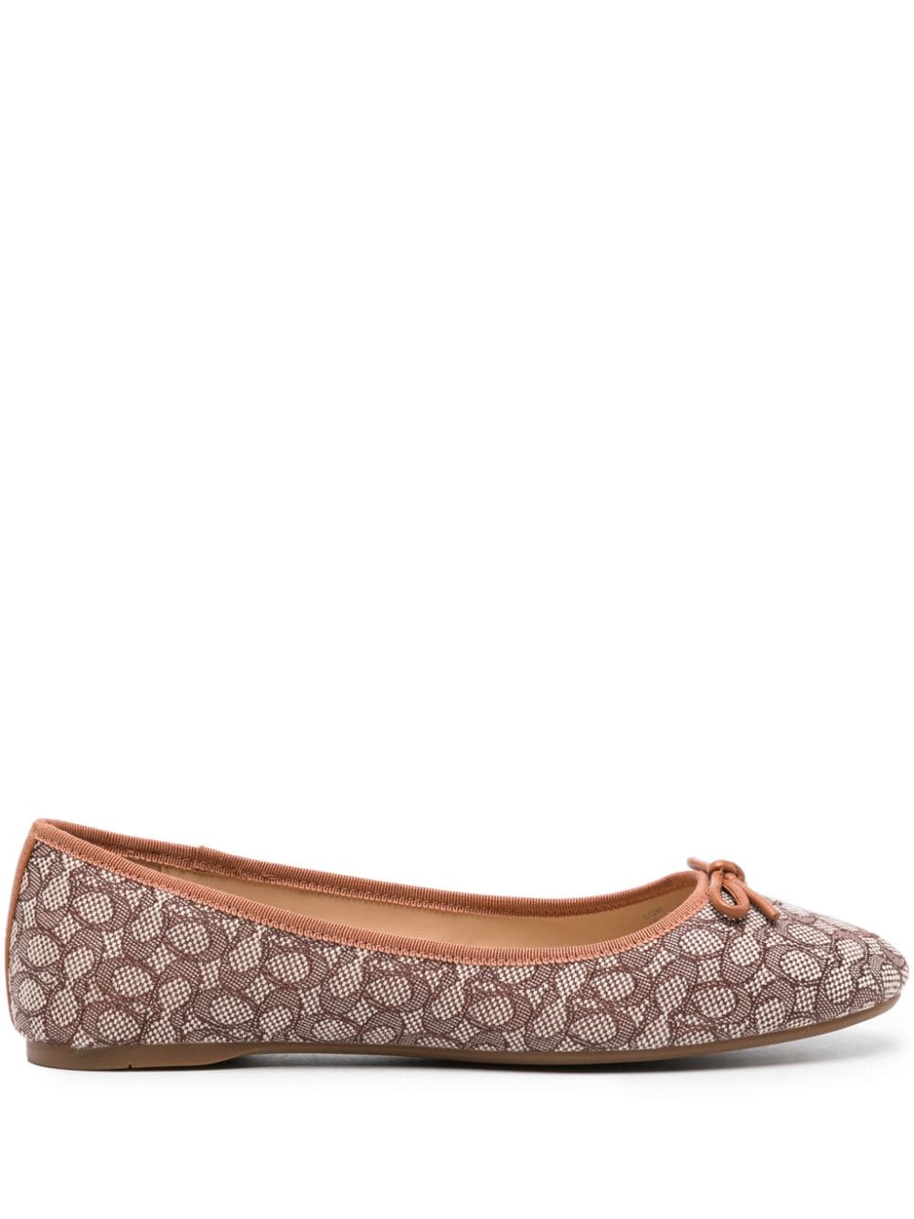 Coach Abigail monogram ballerina shoes - Brown von Coach