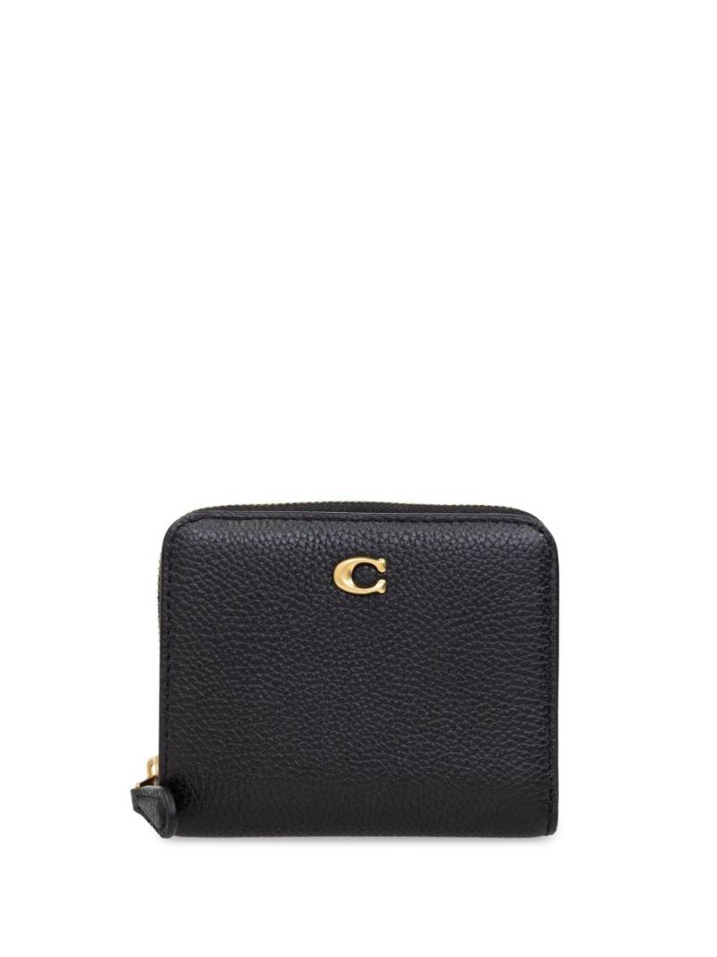 Coach Billfold pebbled-leather wallet - Black von Coach