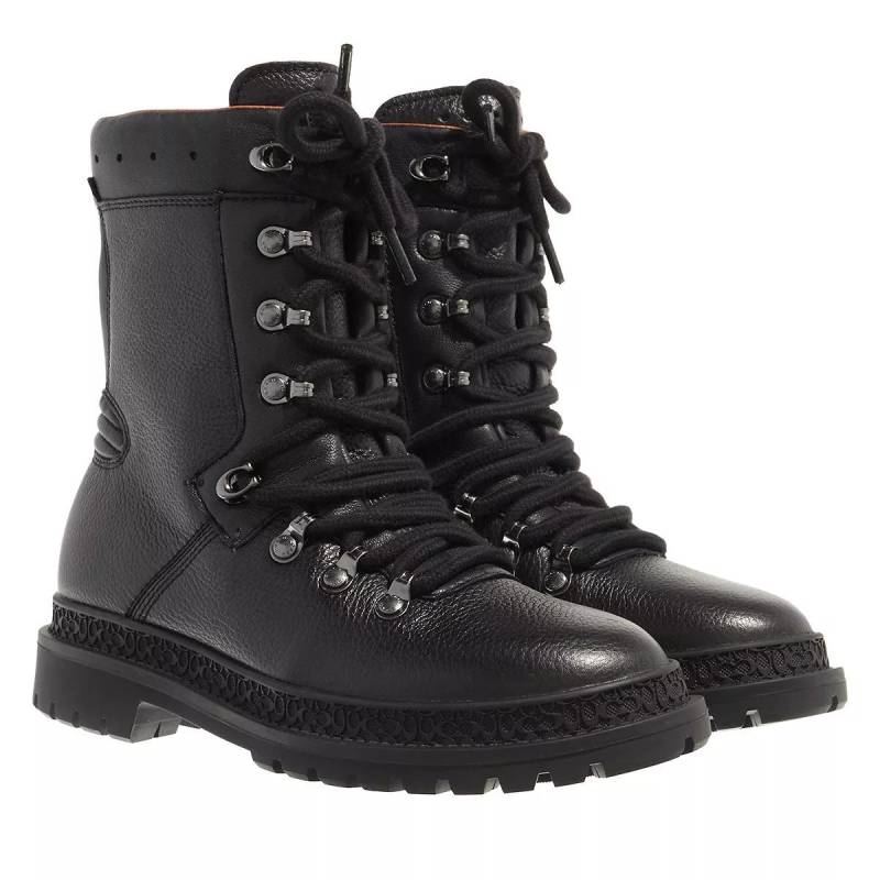 Coach Boots & Stiefeletten - Callan Leather Boot - Gr. 37,5 (EU) - in Schwarz - für Damen von Coach