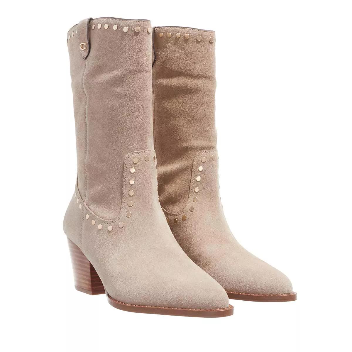 Coach Boots & Stiefeletten - Pheobe Suede Bootie - Gr. 38 (EU) - in Beige - für Damen von Coach