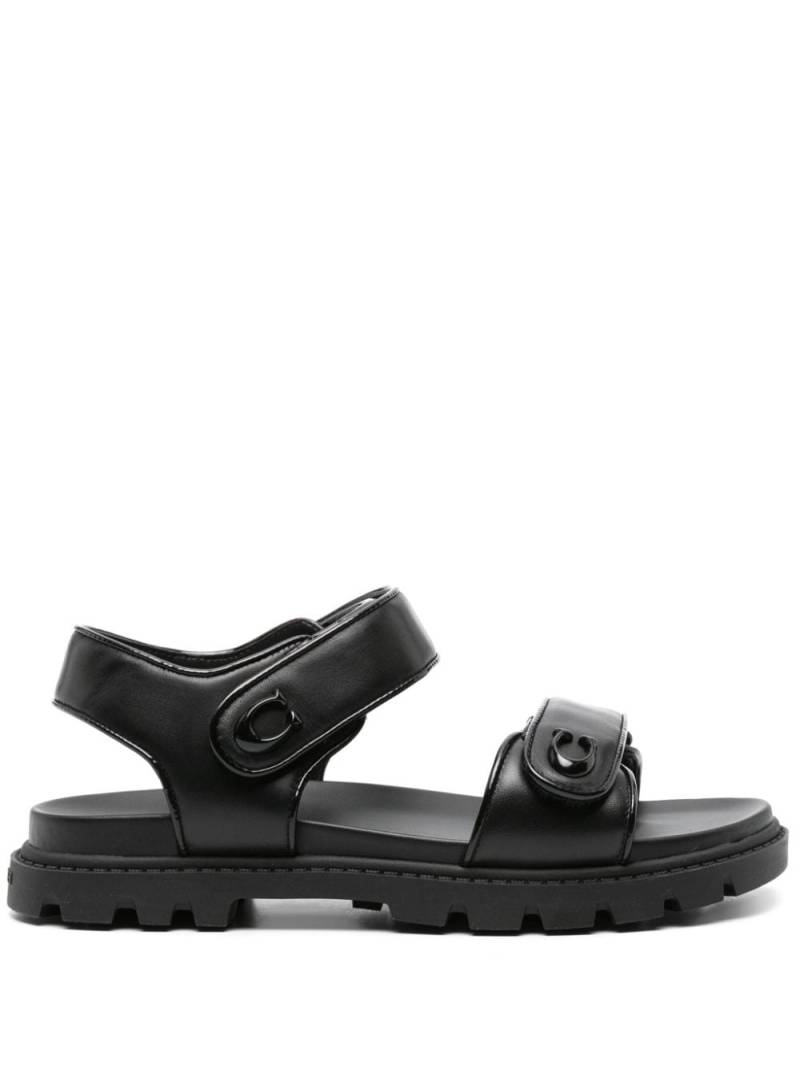 Coach Brynn leather sandals - Black von Coach