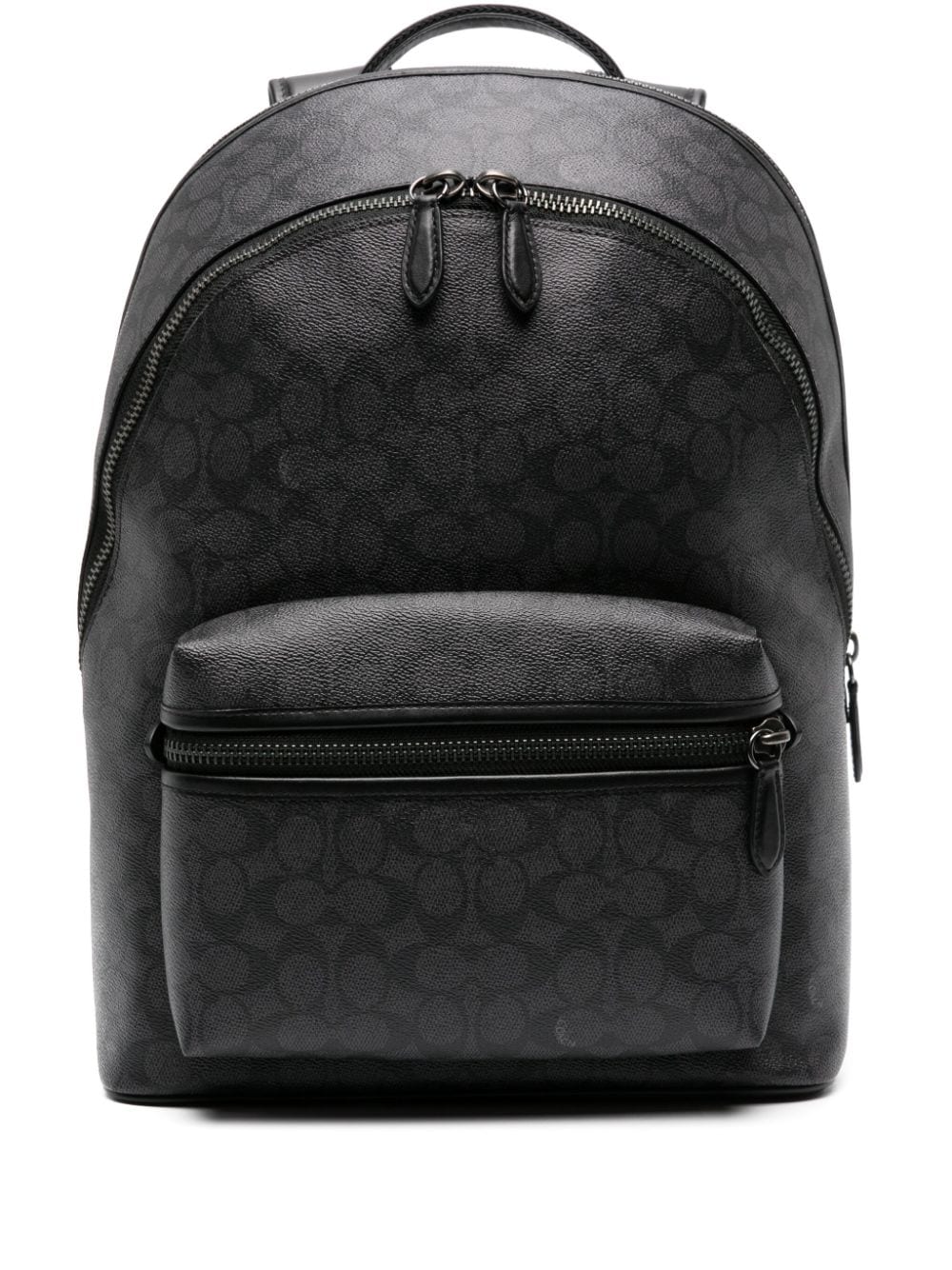 Coach Charter logo-print leather backpack - Grey von Coach