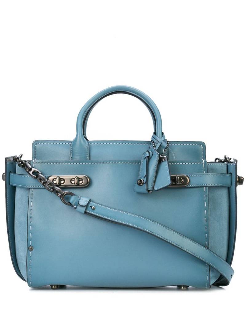 Coach Double Swagger tote - Blue von Coach