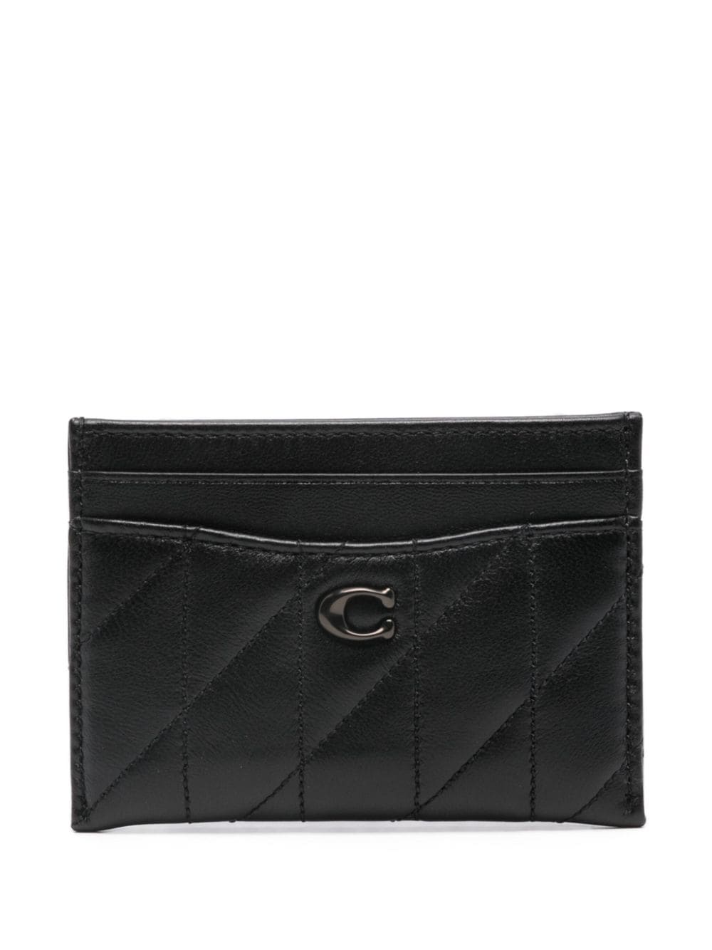 Coach Essential leather card holder - Black von Coach