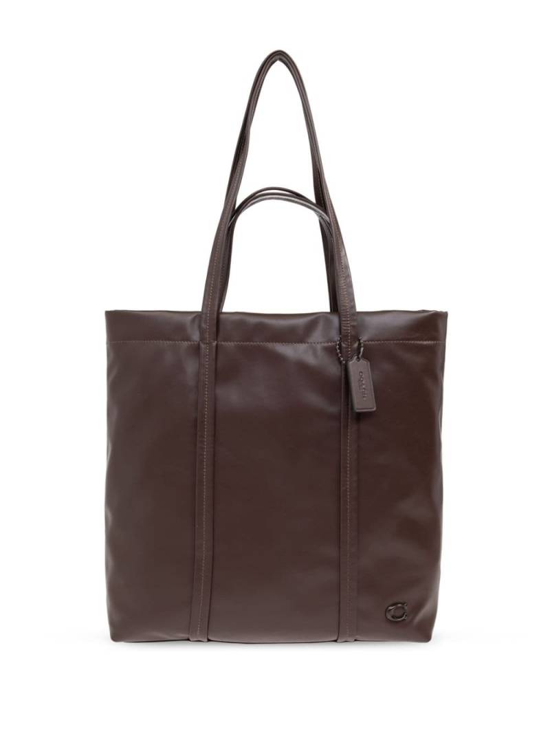 Coach Hall leather tote bag - Brown von Coach