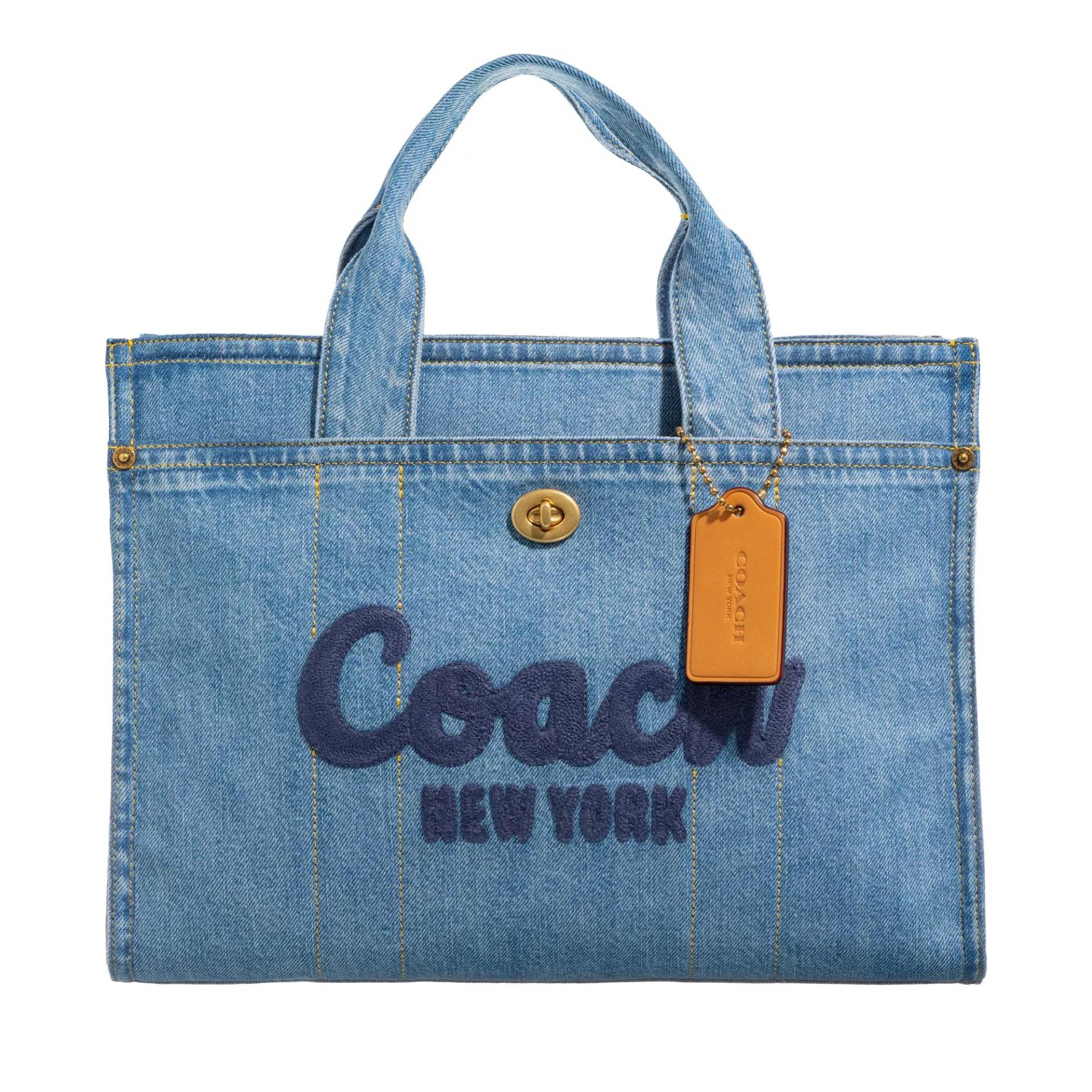 Coach Handtasche - Denim Cargo Tote - Gr. unisize - in Blau - für Damen von Coach