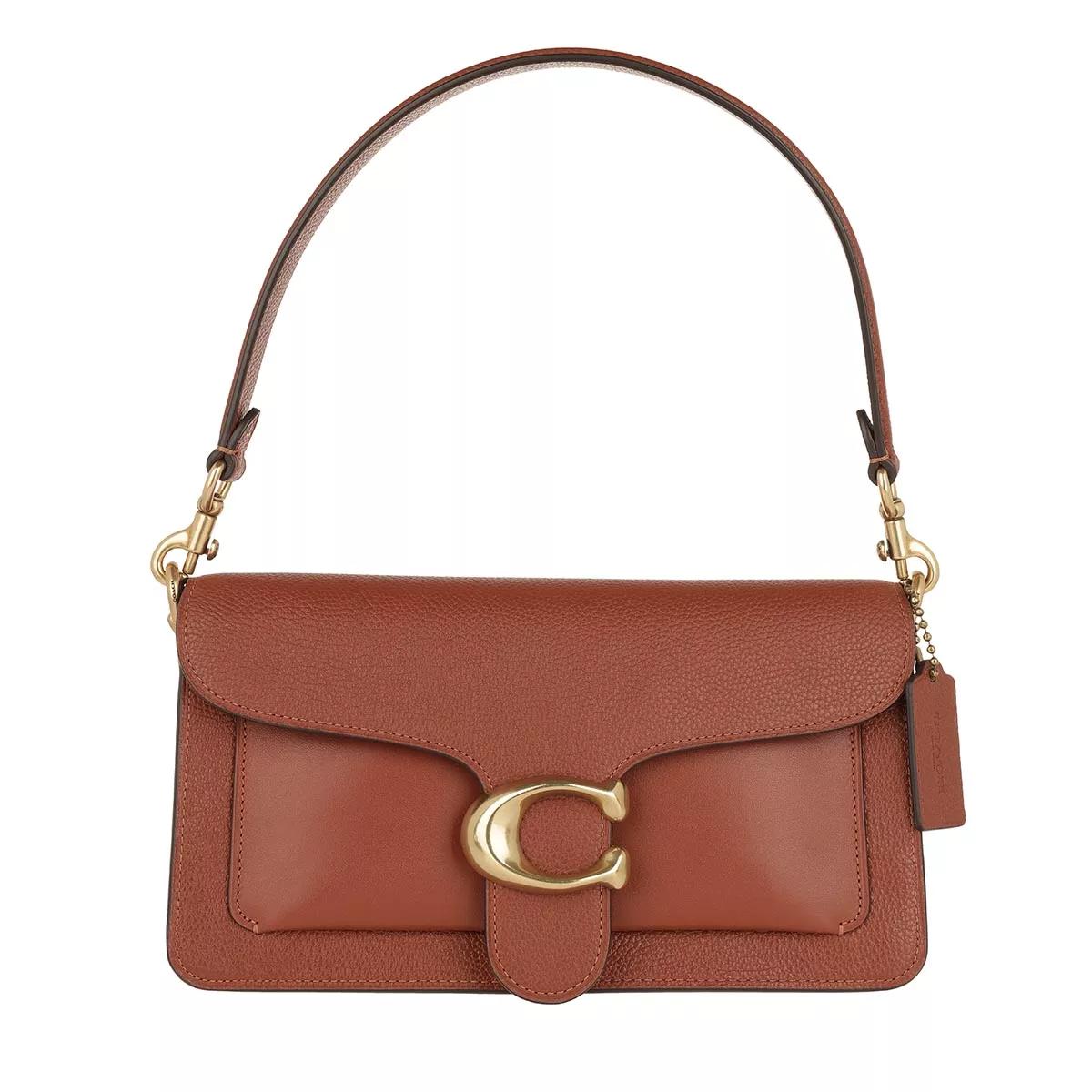 Coach Handtasche - Mixed Leather With Polished Pebble Tabby Shoulder - Gr. unisize - in Braun - für Damen von Coach