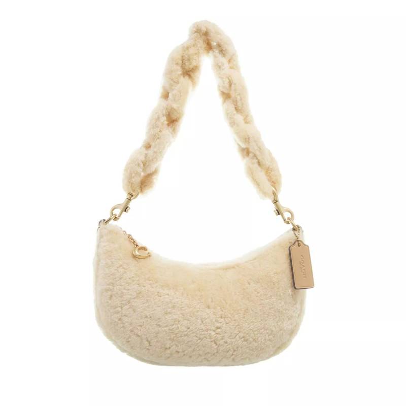 Coach Handtasche - Shearling Mira Shoulder Bag With Chain - Gr. unisize - in Beige - für Damen von Coach