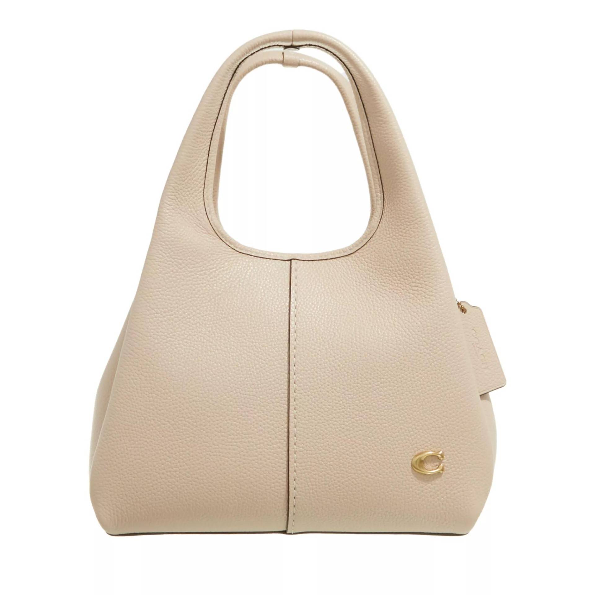 Coach Henkeltasche - Polished Pebble Leather Lana Shoulder Bag 23 - Gr. unisize - in Beige - für Damen von Coach