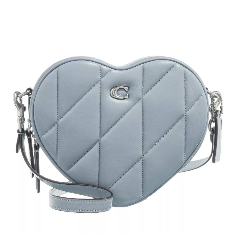 Coach Henkeltasche - Quilted Leather Heart Crossbody - Gr. unisize - in Blau - für Damen von Coach