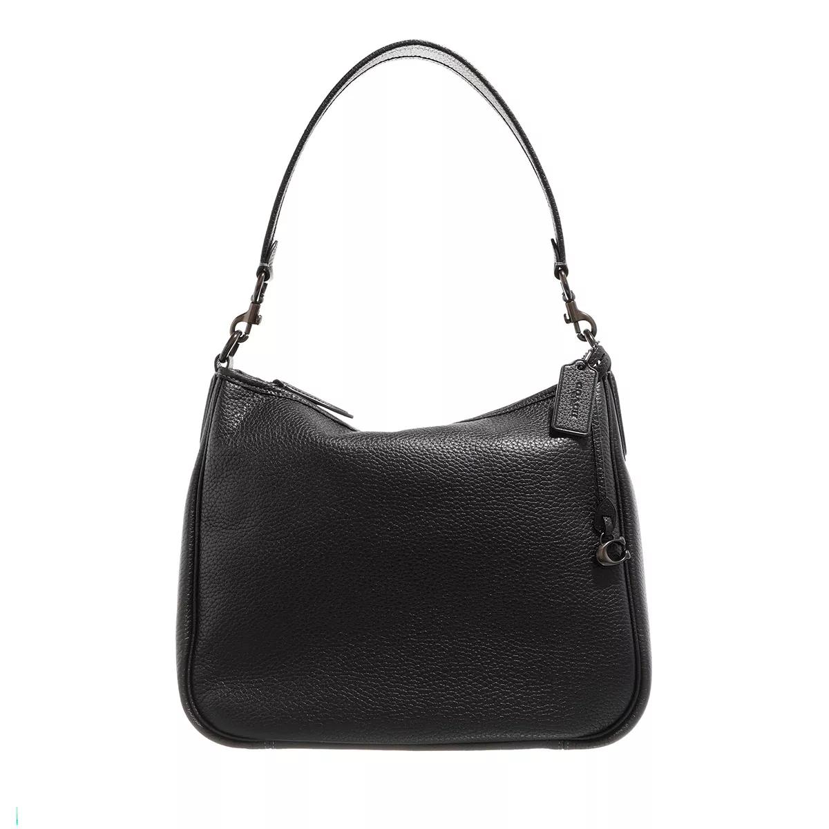 Coach Henkeltasche - Soft Pebble Leather Cary Shoulder Bag - Gr. unisize - in Schwarz - für Damen von Coach