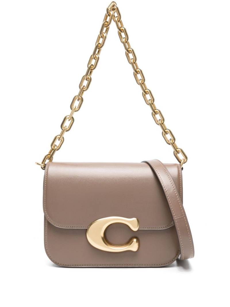 Coach Idol logo-plaque leather shoulder bag - Brown von Coach