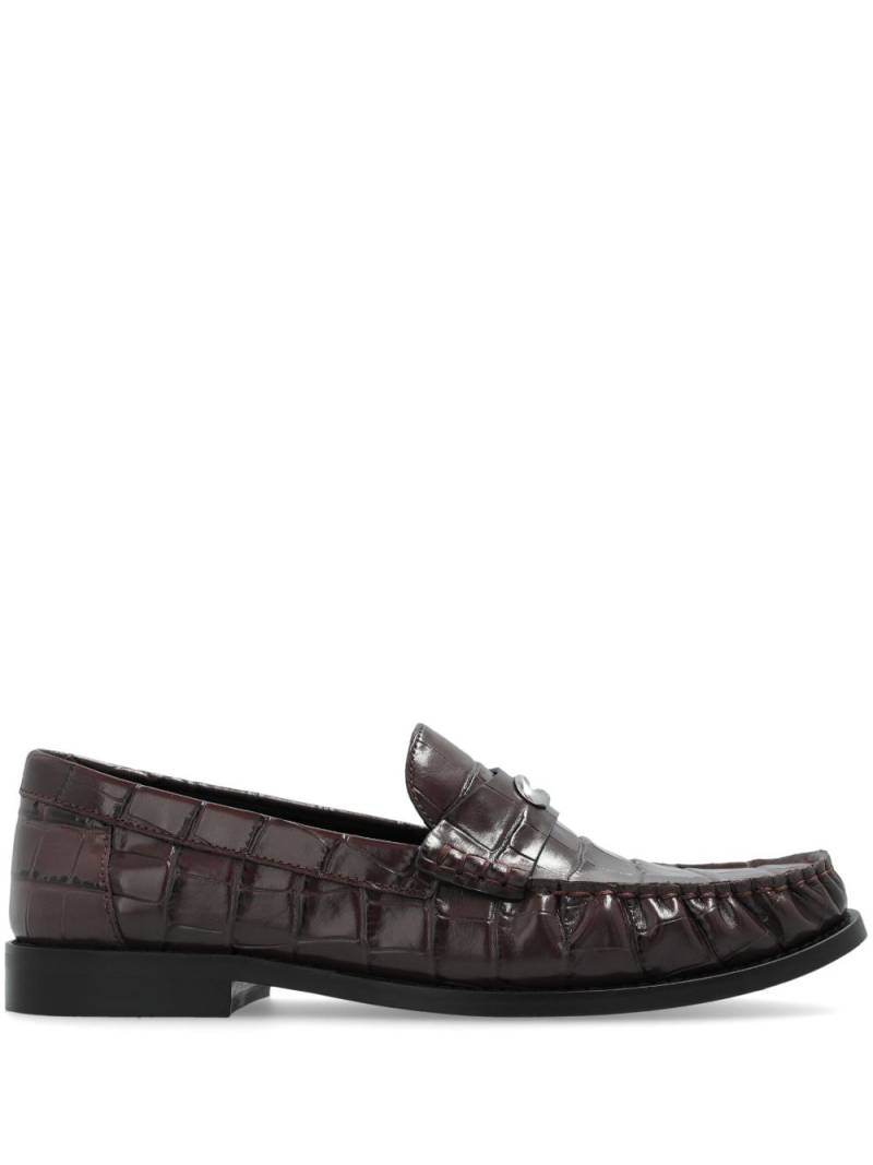 Coach Jolene leather loafers - Brown von Coach