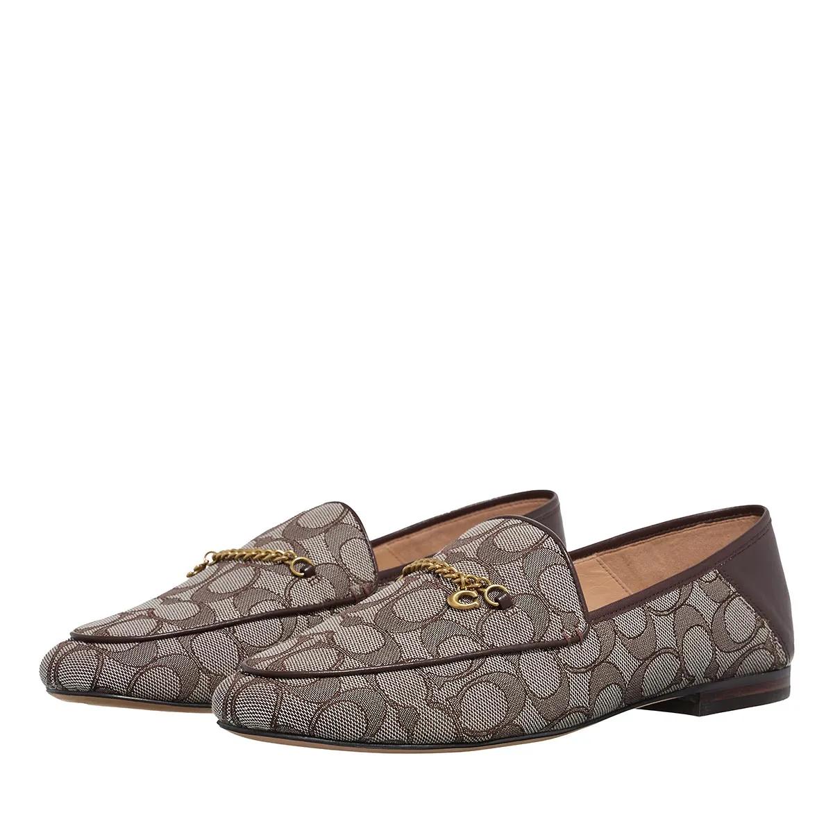 Coach Loafer - Hanna Signature Jacquard Loafer - Gr. 36,5 (EU) - in Braun - für Damen von Coach