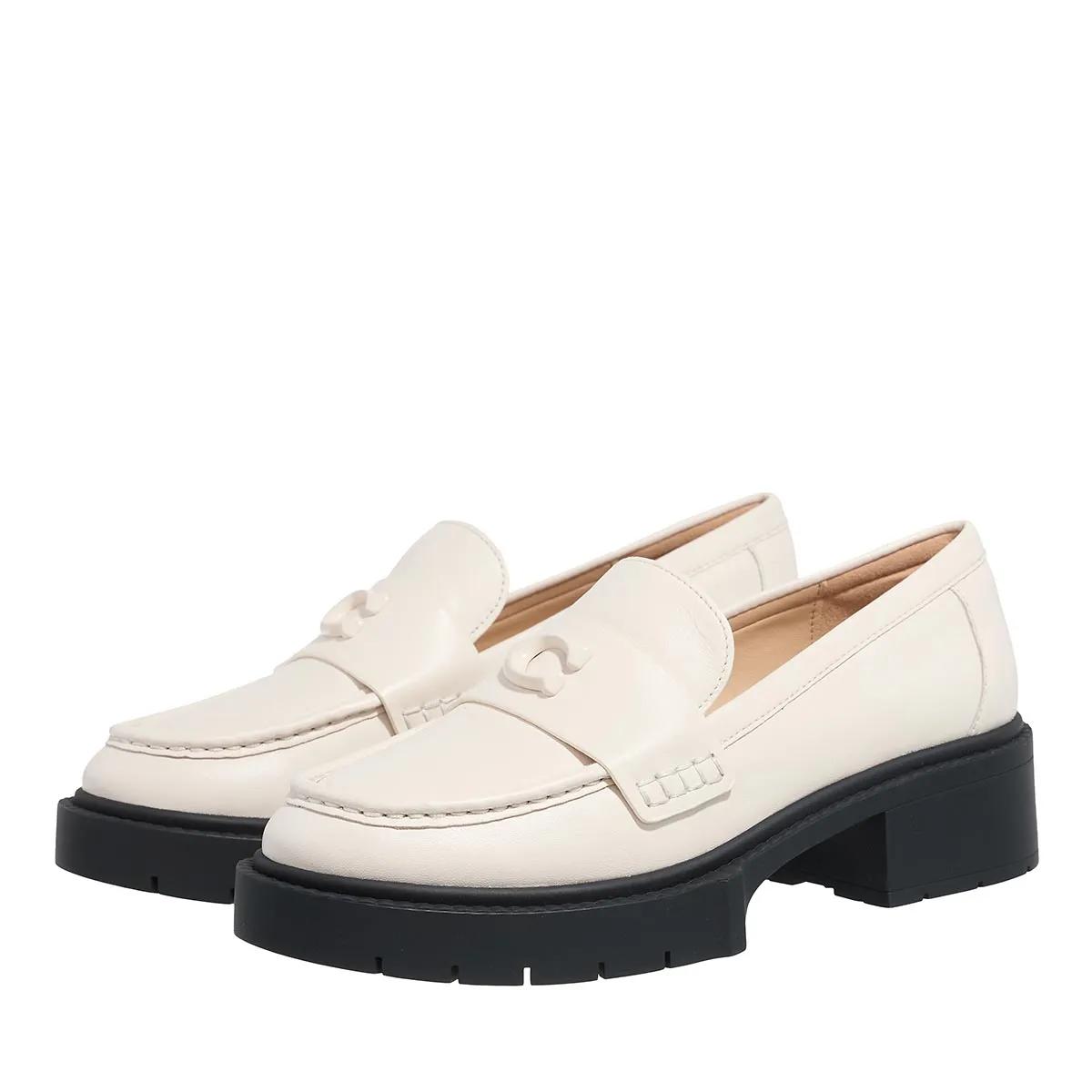 Coach Loafer - Leah Leather Loafer - Gr. 36,5 (EU) - in Weiß - für Damen von Coach