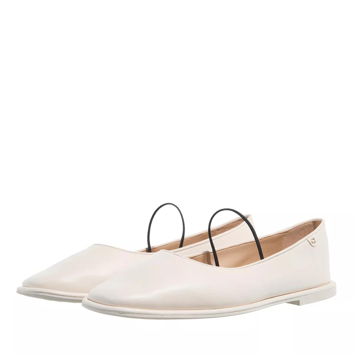 Coach Loafers & Ballerinas - Emilia Leather Mary Jane - Gr. 37,5 (EU) - in Creme - für Damen von Coach