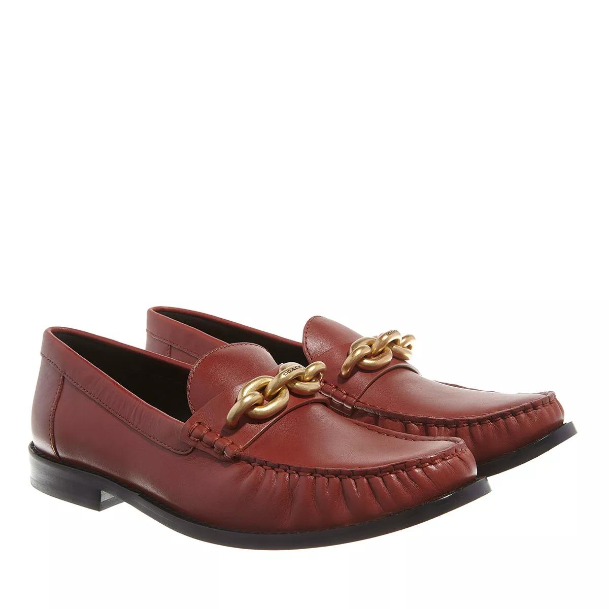 Coach Loafers & Ballerinas - Jess Leather Loafer - Gr. 36,5 (EU) - in Rot - für Damen von Coach