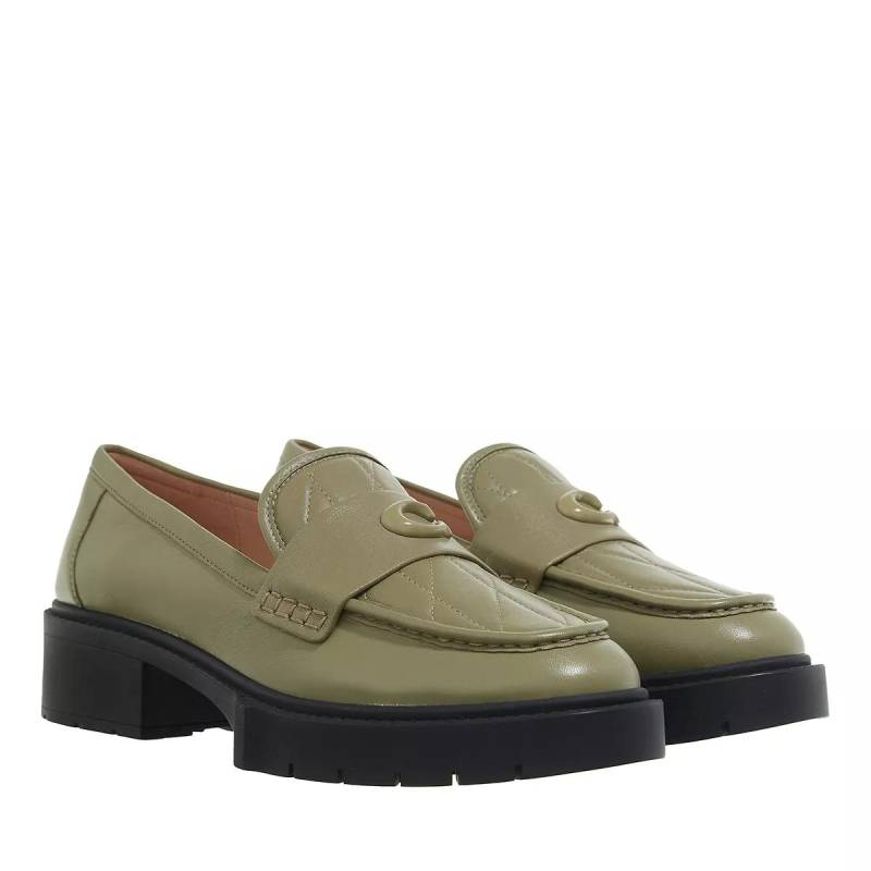 Coach Loafers & Ballerinas - Leah Quilted Leather Loafer - Gr. 38 (EU) - in Grün - für Damen von Coach