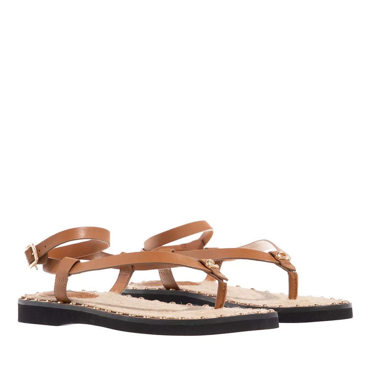 Coach Sandalen - Gracey Leather Sandal - Gr. 36 (EU) - in Cognacbraun - für Damen von Coach