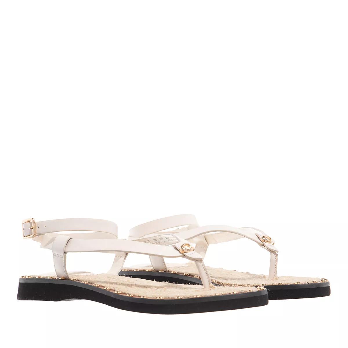 Coach Sandalen - Gracey Leather Sandal - Gr. 37 (EU) - in Creme - für Damen von Coach