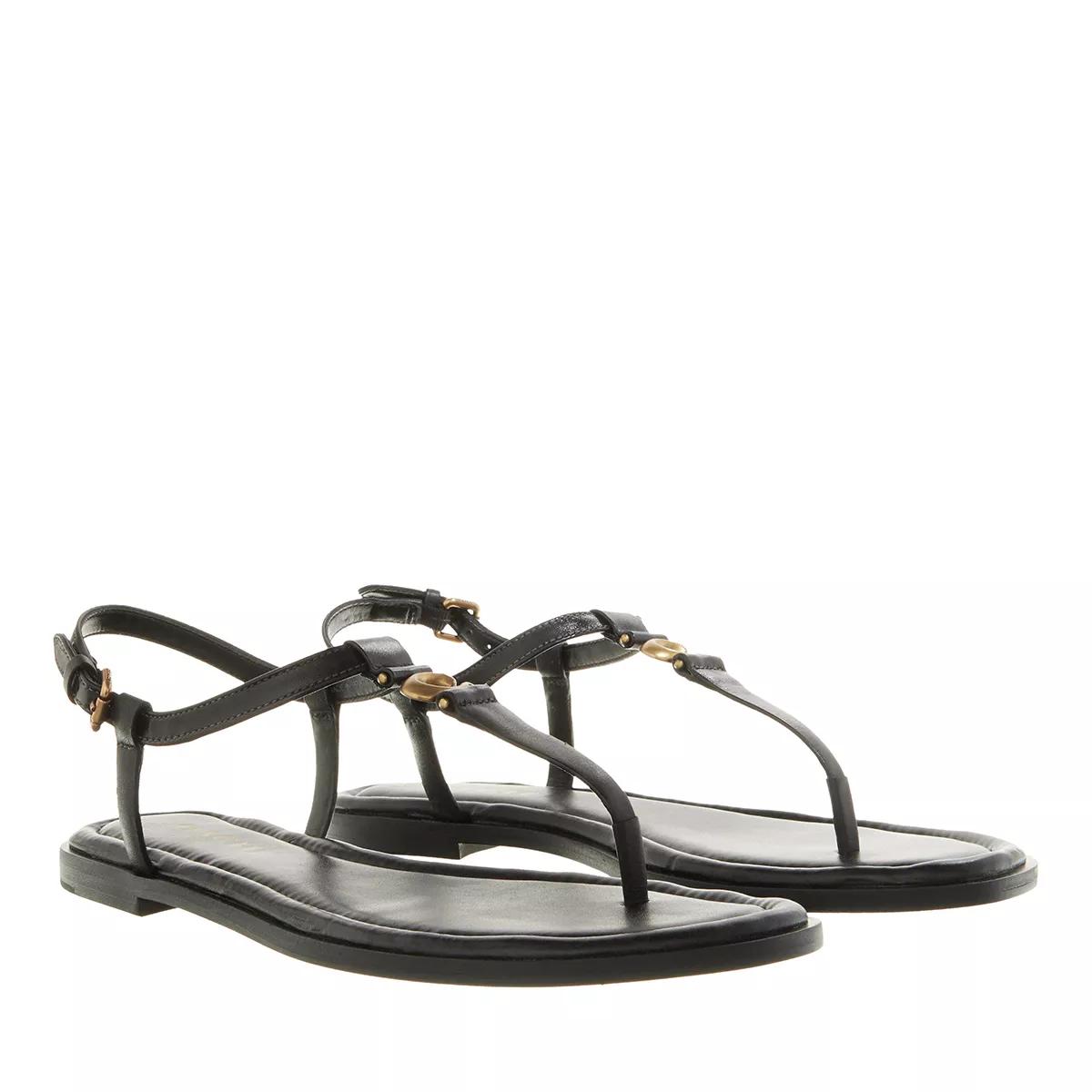 Coach Sandalen - Jessica Sandal Leather - Gr. 40 (EU) - in Schwarz - für Damen von Coach