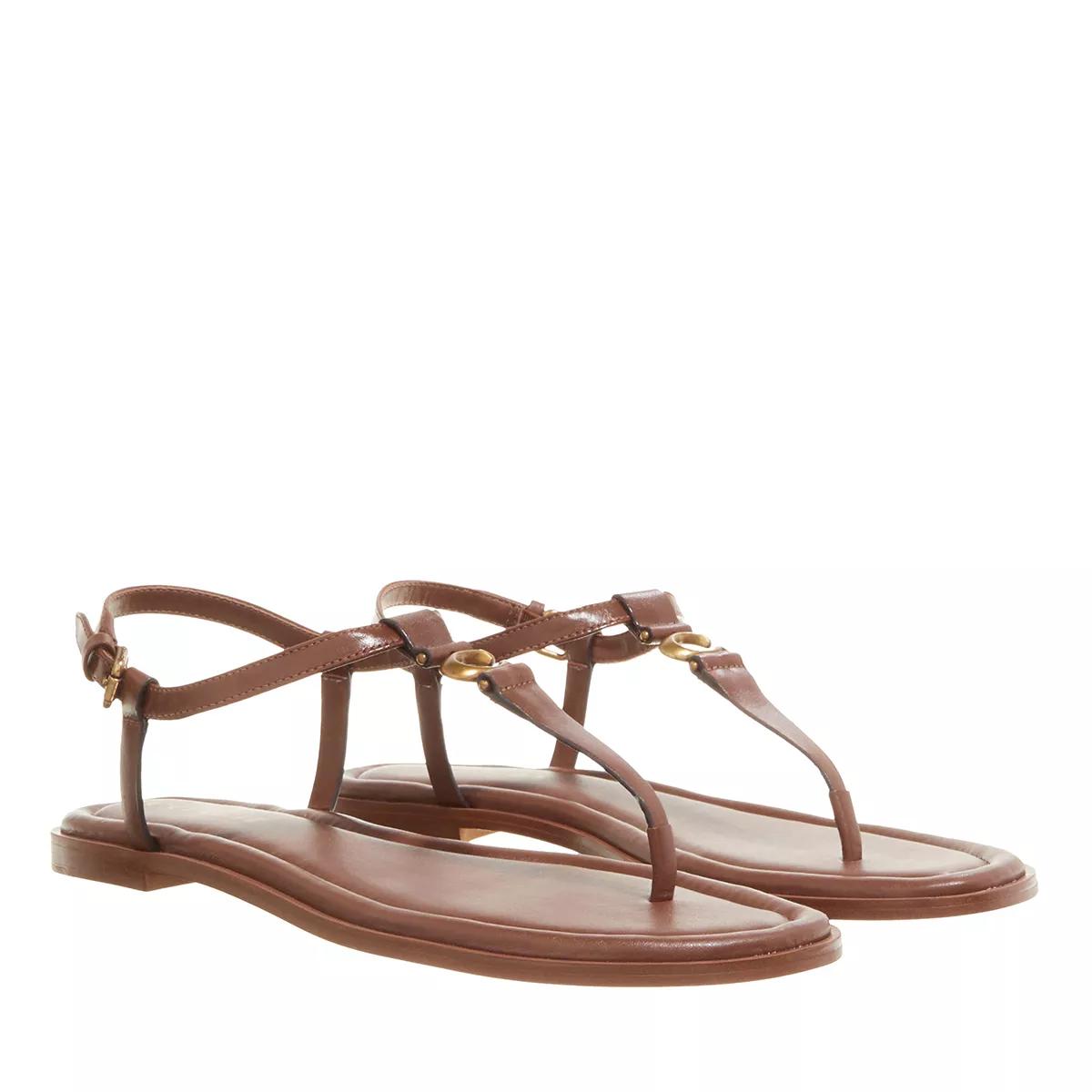 Coach Sandalen - Jessica Sandal Leather - Gr. 40 (EU) - in Braun - für Damen von Coach