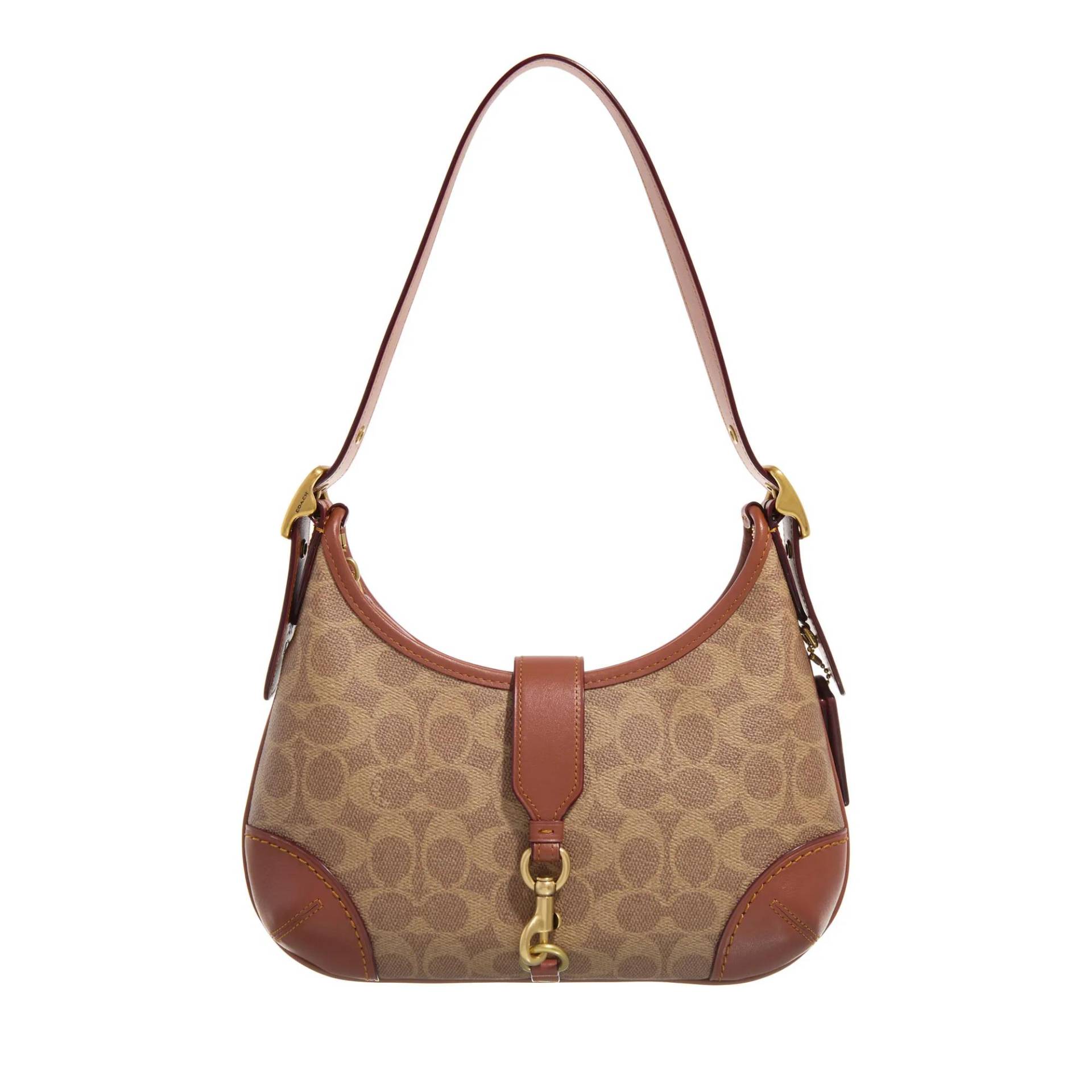 Coach Schultertasche - Chain Signature Hampton Hobo - Gr. unisize - in Braun - für Damen von Coach