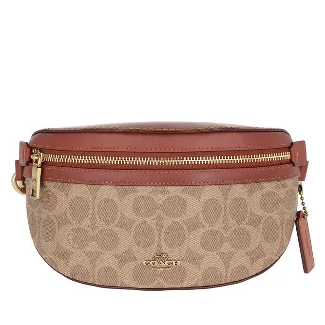 Coach Schultertasche - Coated Canvas Signature Bethany Belt Bag - Gr. ONE_SIZE - in Braun - für Damen von Coach